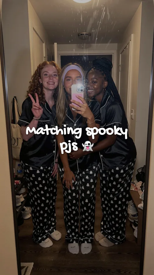 Slide 2: matching spooky pyjamas