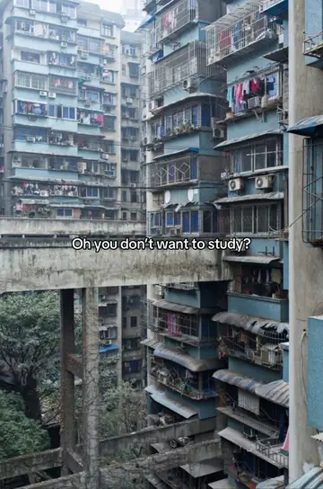Original slide 2: a towering block of crowded flats, same question