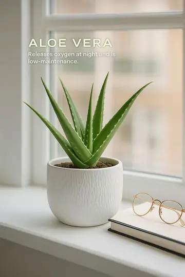 Slide 8: aloe vera on a white window sill