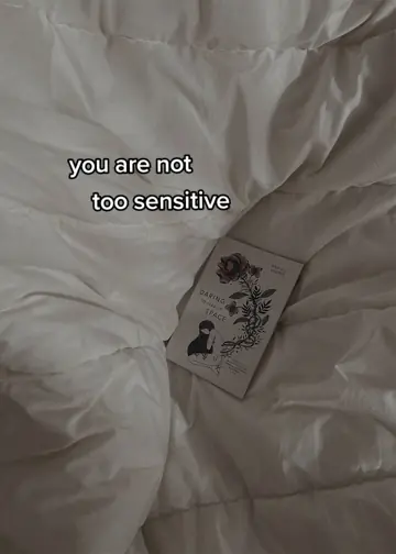 First slide: you are not / too sensitive