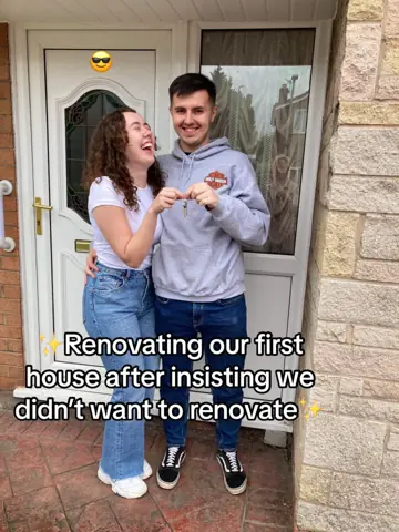First slide: ✨Renovating our first house after insisting we didn't want to renovate✨