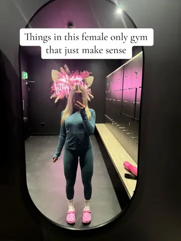 First slide: Things in this female only gym that just make sense