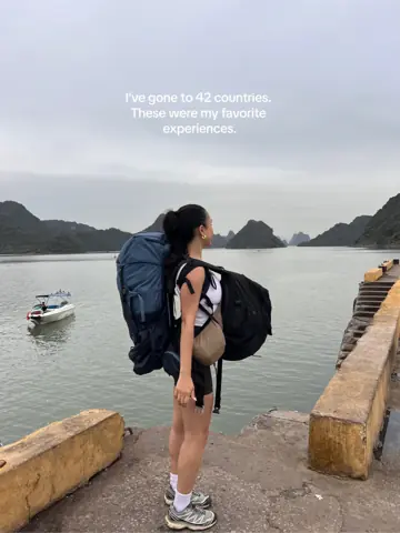 First slide: I've gone to 42 countries. These were my favorite experiences.