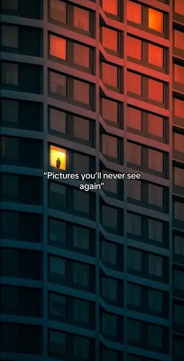 First slide: "Pictures you'll never see / again"