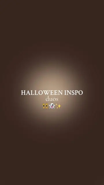 First slide: HALLOWEEN INSPO duos 👯‍♀️👻✨