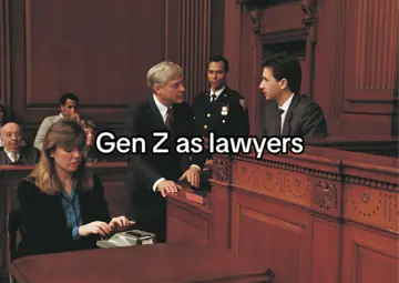 First slide: Gen Z as lawyers
