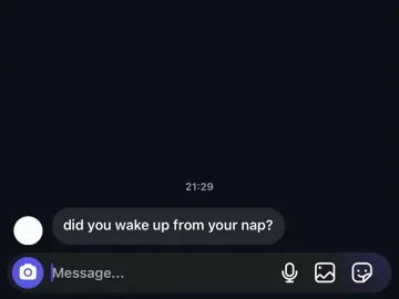 First slide: 21:29 wake up from your nap?