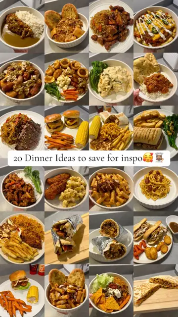 First slide: 20 Dinner Ideas to save for inspo🥰🧸
