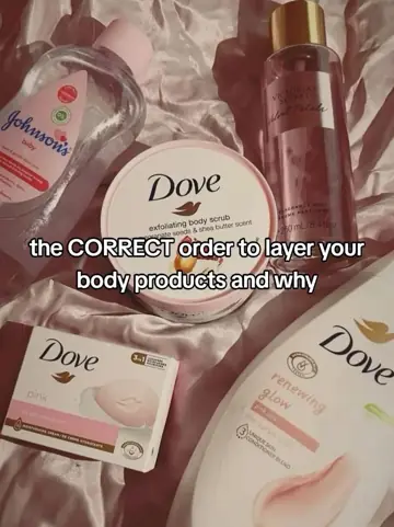 First slide: the CORRECT order to layer your body products and why