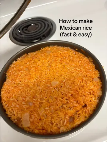 First slide: How to make Mexican rice (fast & easy)