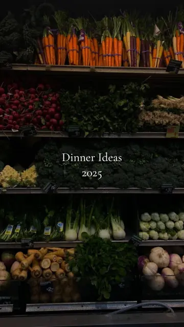 First slide: Dinner Ideas 2025