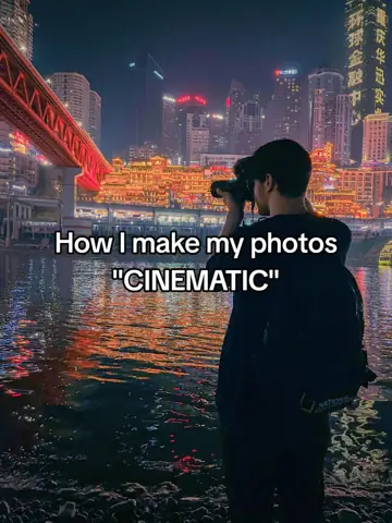 First slide: How I make my photos "CINEMATIC"
