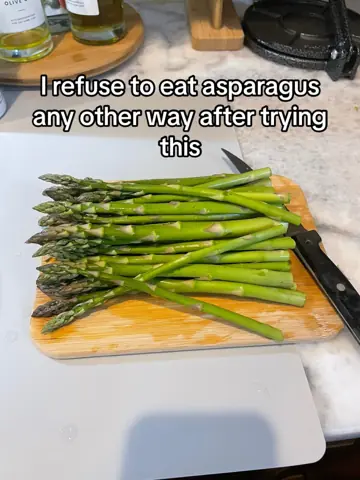 First slide: I refuse to eat asparagus any other way after trying this