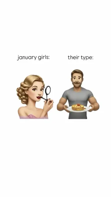 First slide: january girls: their type: