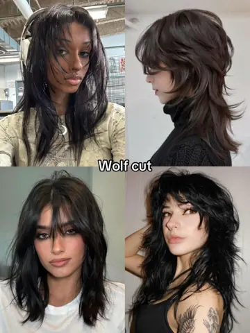 First slide: Wolf cut