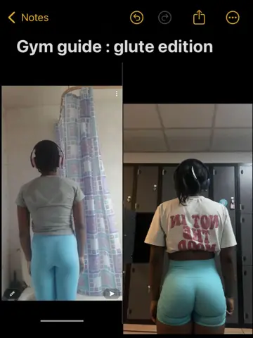 First slide: Gym guide : glute edition