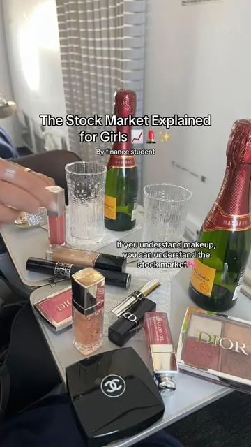 First slide: The Stock Market Explained for Girls 📈💄✨ By finance student
