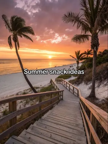First slide: Summer snack ideas