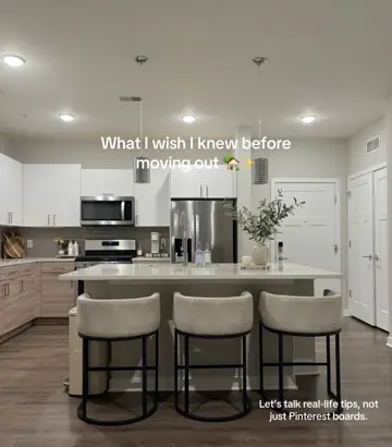 First slide: What I wish I knew before moving out 🏡✨