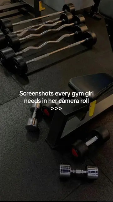 First slide: Screenshots every gym girl needs in her camera roll >>>
