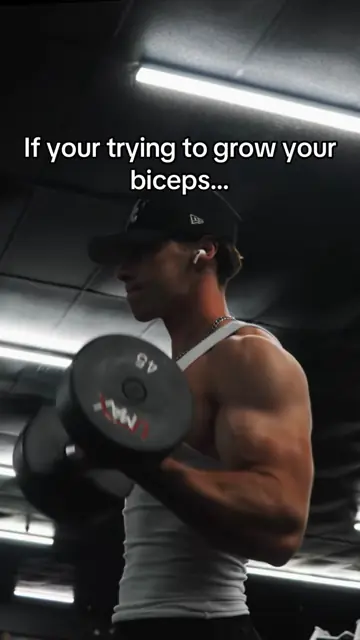 First slide: If your trying to grow your biceps...