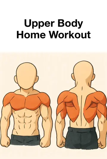 First slide: Upper Body Home Workout