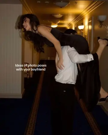 First slide: ideas of photo poses with your boyfriend