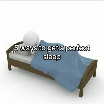 First slide: 5 ways to get a perfect sleep