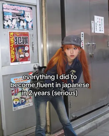 First slide: everything I did to become fluent in japanese in 2 years (serious)