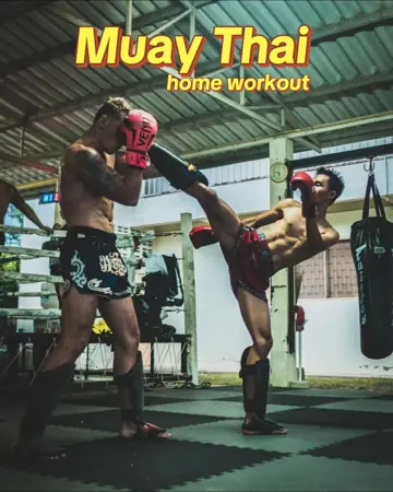 First slide: Muay Thai / home workout