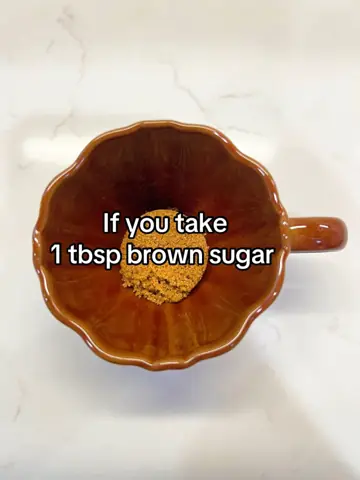 First slide: If you take / 1 tbsp brown sugar