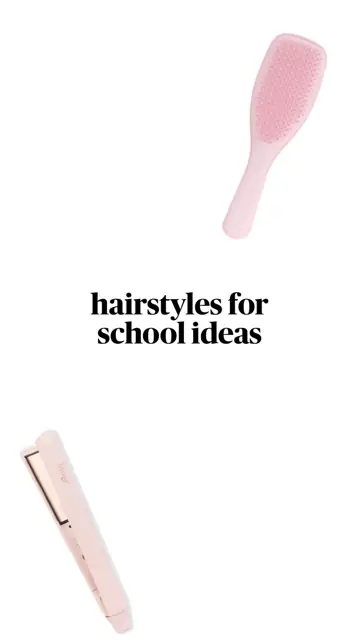 First slide: hairstyles for school ideas