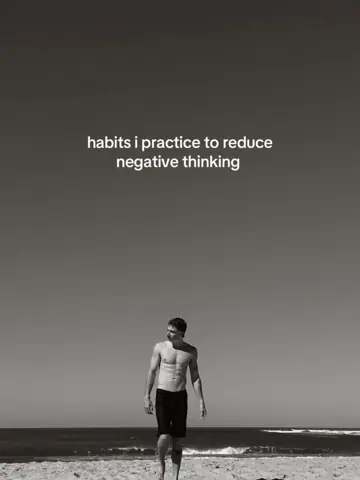 First slide: habits i practice to reduce negative thinking