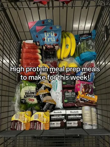 First slide: High protein meal prep meals to make for this week!
