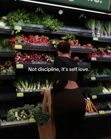 First slide: Not discipline, it's self love.