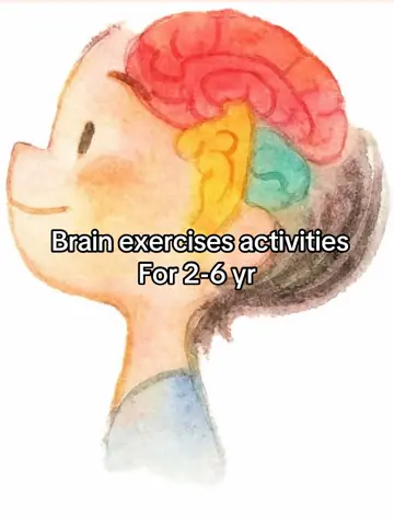 First slide: Brain exercises activities For 2-6 yr