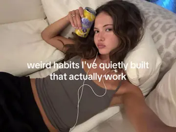 First slide: weird habits I've quietly built that actually work