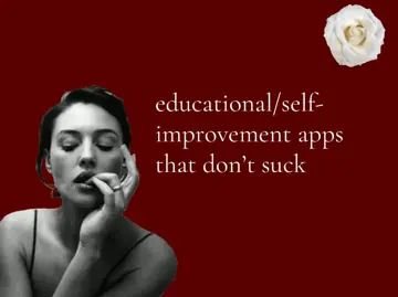 First slide: educational/self- / improvement apps / that don't suck