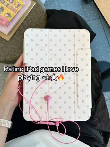 First slide: Rating iPad games I love playing ⭐️⭐️🔥