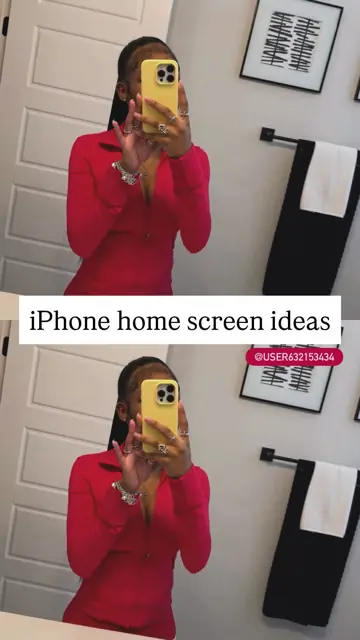 First slide: iPhone home screen ideas