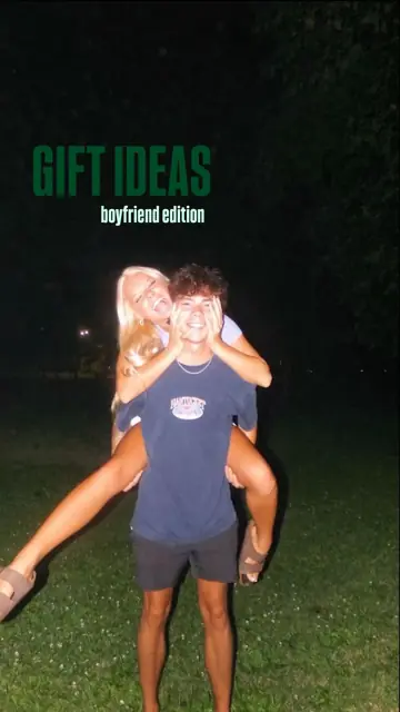 First slide: GIFT IDEAS / boyfriend edition