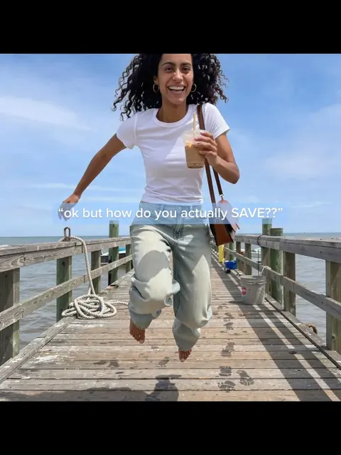 Slide 4: jumping on a pier with an iced coffee, ok but how do you actually save