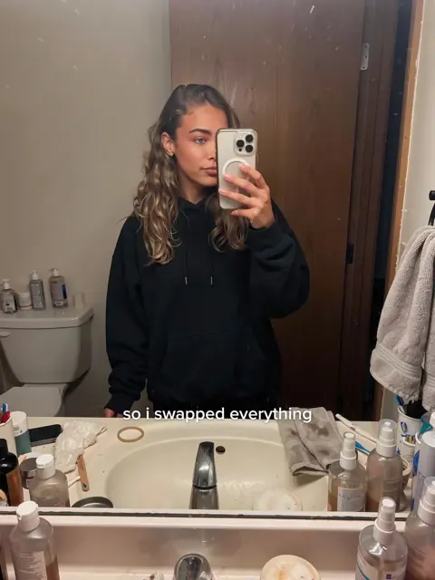 Slide 4: mirror selfie, so i swapped everything